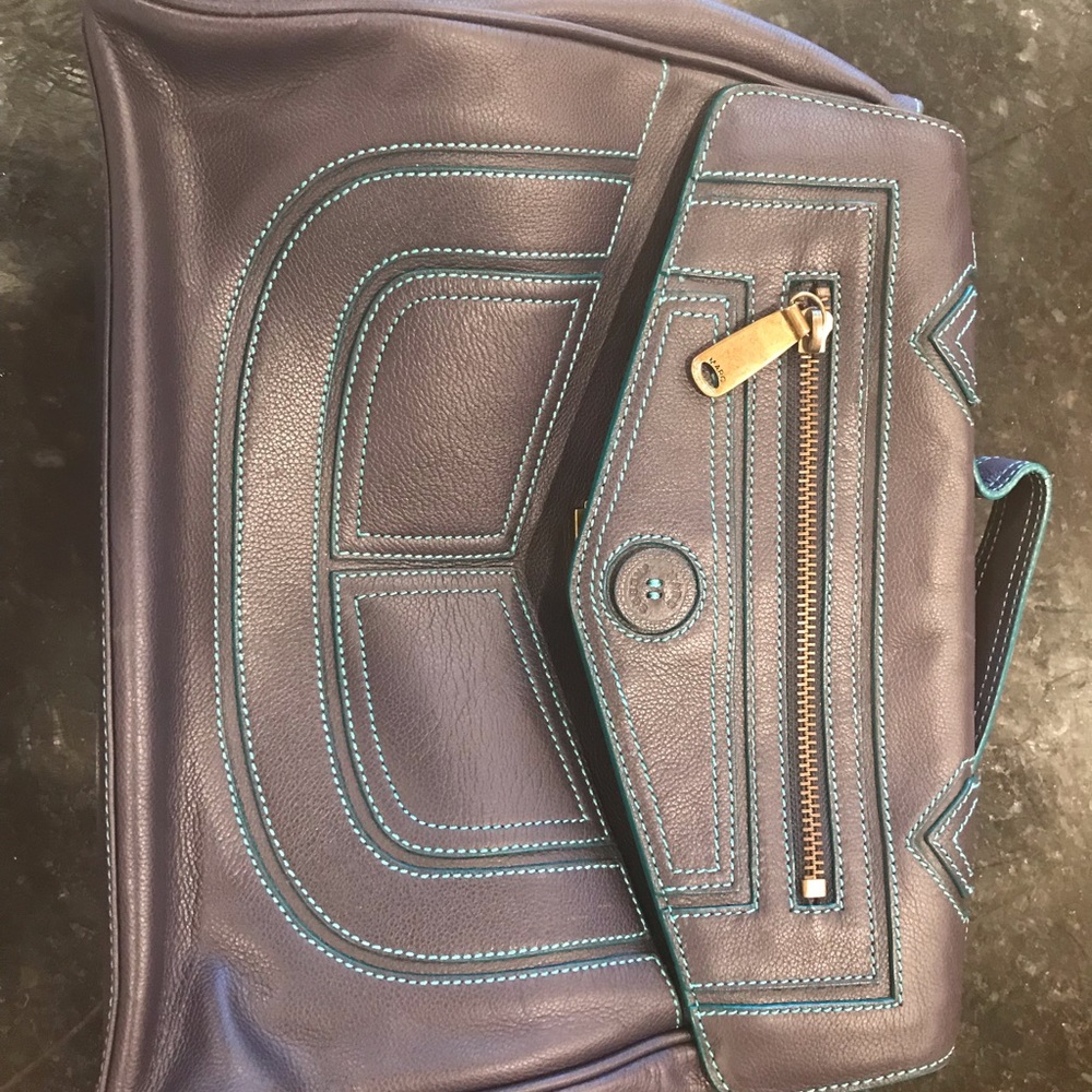 Marc Jacobs Blue Leather Bag